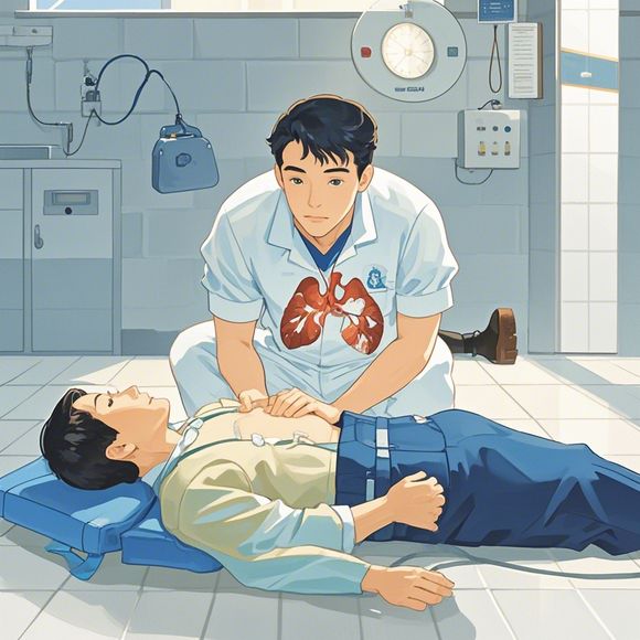 성인의 심폐 소생술 (CPR)을 수행하는 방법.